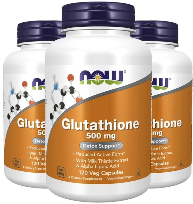 나우푸드 글루타티온 500mg 베지 캡슐, 120정, 3개 - 쿠팡