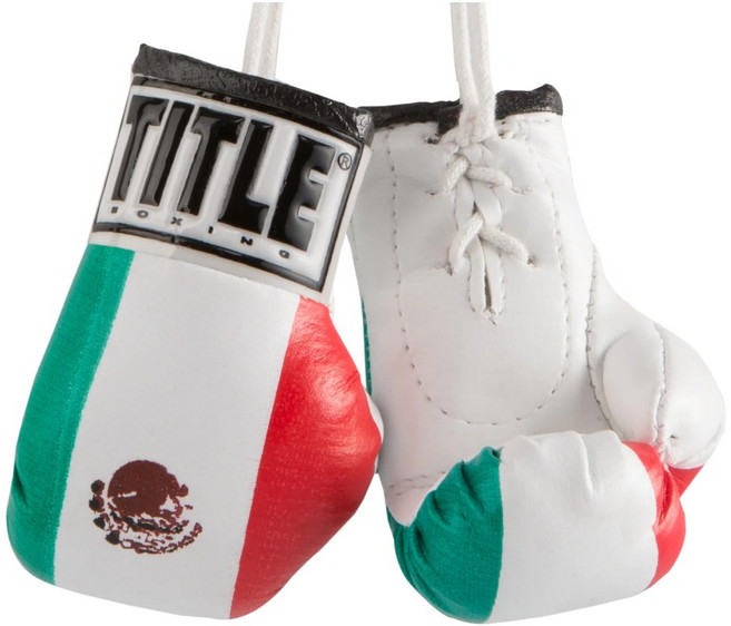타이틀 미니 복싱글러브 / 권투 킥복싱 UFC MMA 키링, 3.5인치 멕시코, 1개