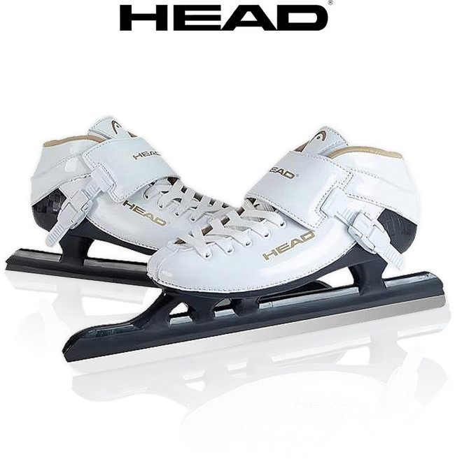 헤드 1950 화이트 아이스 스피드 스케이트 쇼트트랙 스케이트화, 250, 단일옵션