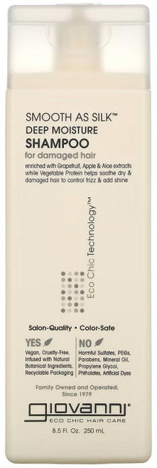 지오바니 스무스 에즈 실크 딥 모이스처 샴푸, 250ml, 1개