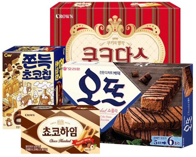 커피 티타임 과자 세트 B / 회사 학교 사무실 간식 과자 가성비, 1개