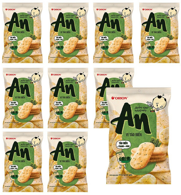 베트남 오리온 안 쌀과자 김첨가 An