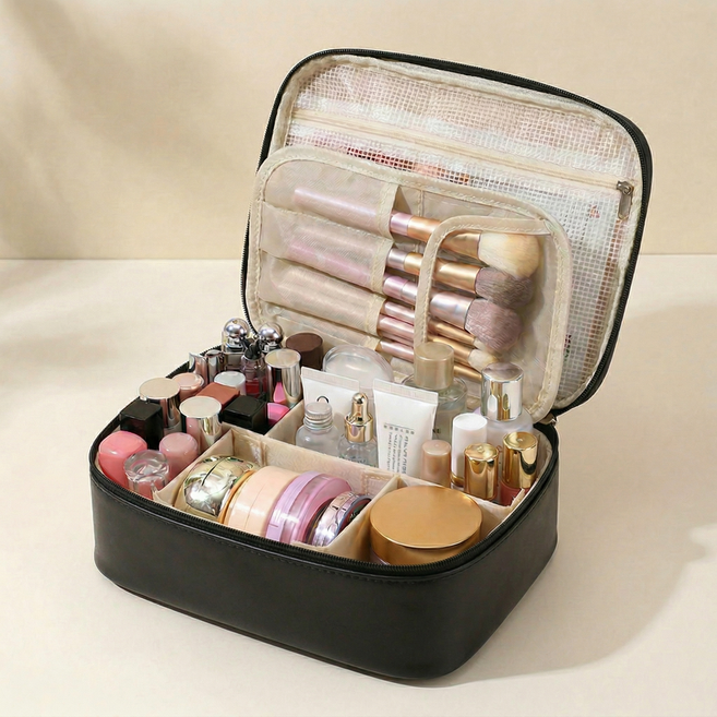 예그리나 대용량 화장품 파우치 방수 여행용 메이크업 가방