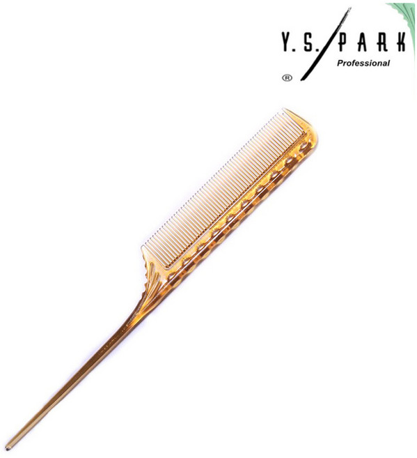 [와이에스박101] 전문가용 아이롱 꼬리빗, 카멜, 1개, 카멜