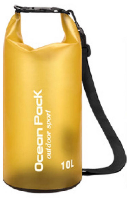 戶外防水袋 5L-20L 漂流袋 登山防水袋, 【10L】黃19*42cm