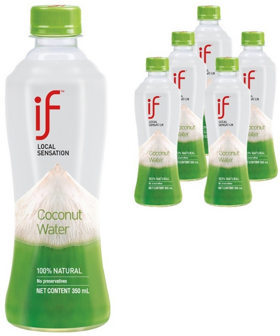 if 오리지널 코코넛워터, 350ml, 6개