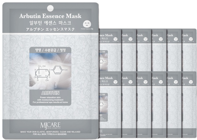 엠제이케어 알부틴 에센스 마스크팩, 1개, 100개입