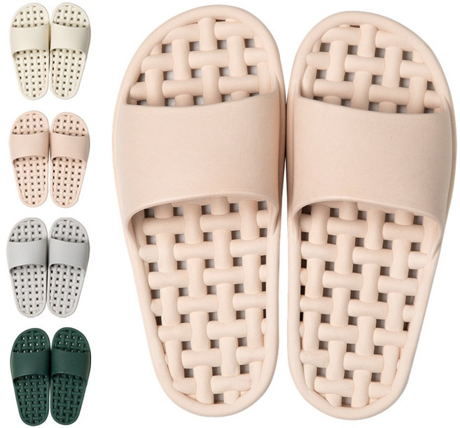 주식회사 더안 국산 미끄럼방지 안전 논슬립 물빠짐 PVC 욕실화, 1개, 샌드로즈