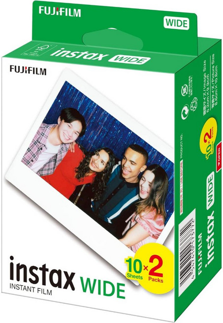 FUJIFILM 富士 寬幅拍立得底片, 1個, 白邊20張底片(2027-07)