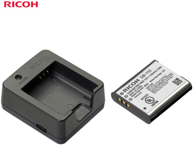 리코 GR3 GR3x 전용 정품 충전기 BJ-11+배터리 DB-110, 1개