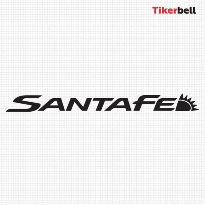 티커벨 싼타페DM/ 더프라임 로고 대형 데칼스티커 TKL-35, 중형, 1개