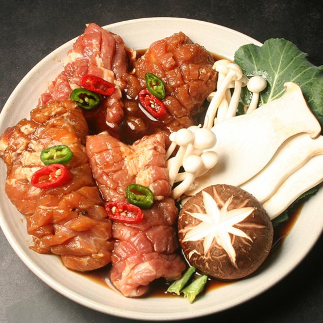 [기와갈비] 인삼 품은 기와갈비 국내산 양념 돼지갈비 500g, 없음