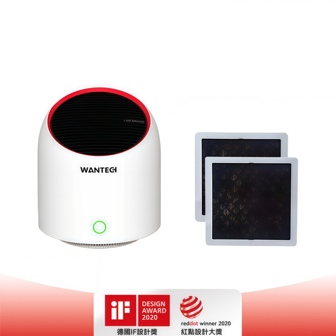 Wantech 空氣清淨機 HEPA濾網 360度循環 USB供電 靜音設計, 白色, A2空氣清淨機,+活性炭濾網*2WTA2KQJHQ+HXTLW5*2