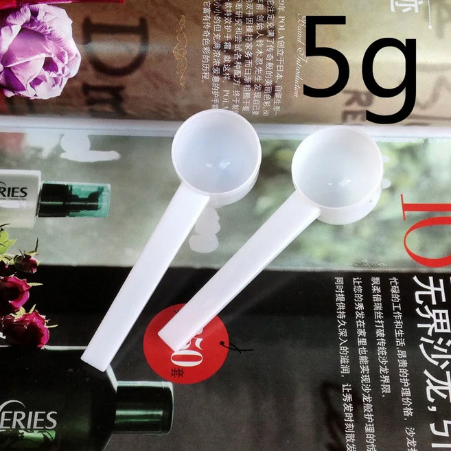 티스푼 10ml 커피 등급 가능한 플라스틱 측정 5g 재사용 주방 PP 스푼 우유 스푼 식품 분말 개/세트 스쿠프, [01] 5g, [01] 10ml-5pcs, 1개