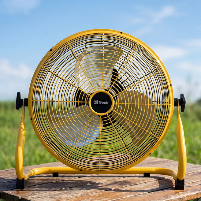 GEEK 무선 캠핑 업소용 충전 선풍기 써큘레이터 서큘레이터, 딥옐로우, 무선선풍기