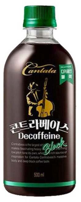 칸타타콘트라베이스 디카페인 블랙, 500ml, 24개