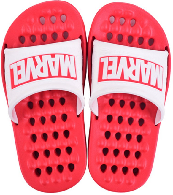 릴팡 아동용 마블 로고 입체패드 욕실화, 로고화이트, 1개