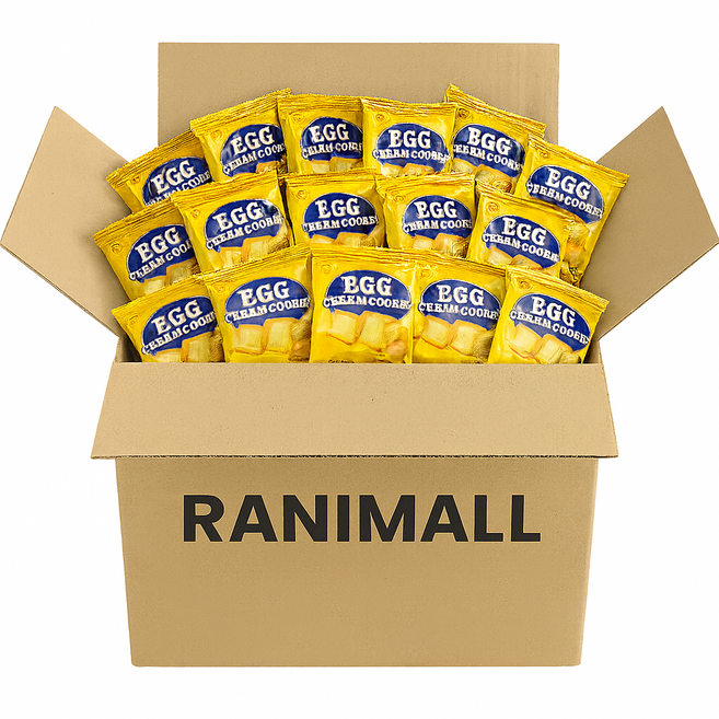 노브랜드 대용량 과자 계란과자 에그크림쿠키 간식 1BOX(개별포장), 1박스