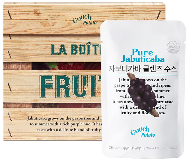 [카우치포테이토] 자보티카바 클렌즈 주스, 1개, 10회분
