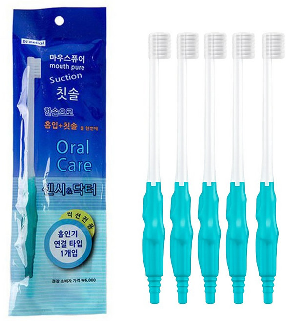 마우스퓨어 석션 칫솔, 1개입, 5개