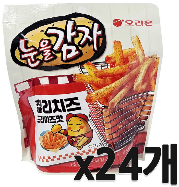 PB 칠리치즈프라이즈맛 눈을감자 56g, 24개