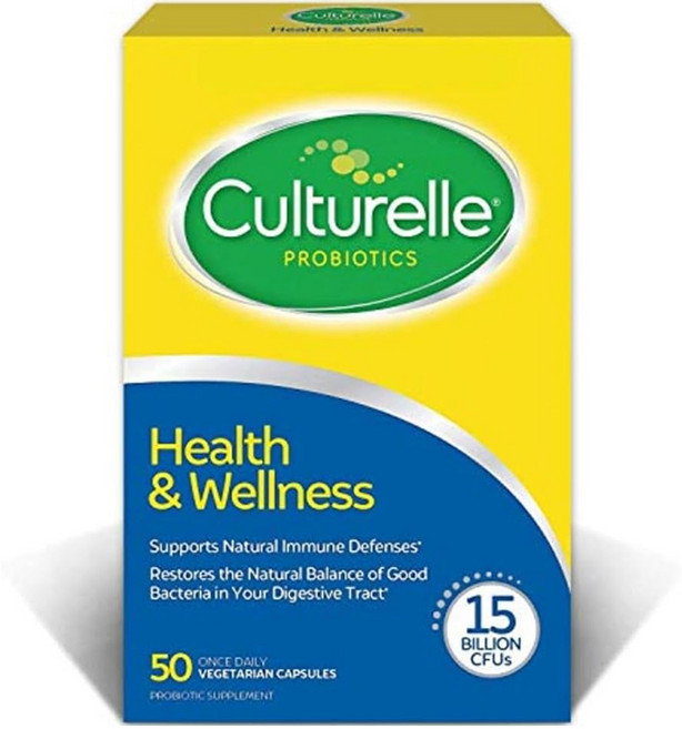 컬처렐 프로바이오틱 헬스 & 웰니스 150억 CFU 베지테리안 캡슐, 1개, 50정