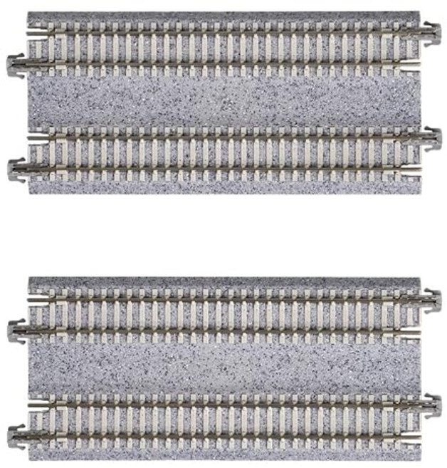KATO N 게이지 복선 직선 선로 124mm 2개입 20-023 철도 모형 용품, 1개