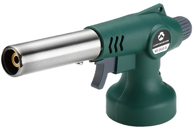 露營中毒本鋪柯曼卡式噴火槍2913 電子點火瓦斯噴槍 烤肉露營噴燈頭, 軍綠, 1個