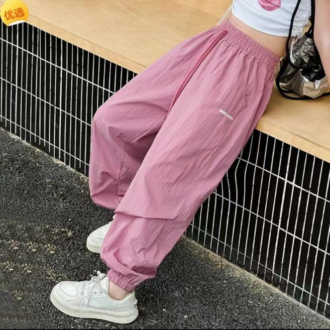 兒童褲子夏季超輕薄防蚊褲速幹防曬束腳褲運動休閒潮款