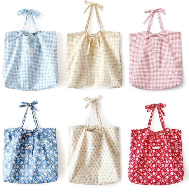 오릴리 리본 체크 해바라기 에코백 시리즈 6종