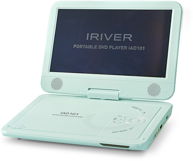 아이리버 휴대용 DVD플레이어 IAD101 최대 약 10시간 재생 CD리핑 리모컨 차일드락 HDMI 출력 화면만끄고 재생가능 영어흘려듣기, (IAD101/민트)