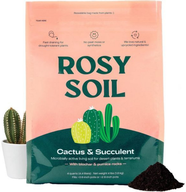 선인장 다육식물 화분 흙 혼합물 빠른 배수 뿌리 강화 이탄 무첨가 파리 유충에 덜 민감함 가뭄에 강함 알로에 베라 실내 성장용 4쿼트, 16 Succulent mold 4