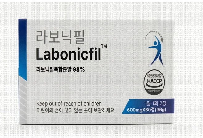 라보닉필복합분말 98% 함유 품질과 안전성을 거친 한국인 맞춤 포뮬러 라보닉필 사은품 자체제작 알약캡슐통 증정!!, 1박스, 60정 - 쿠팡
