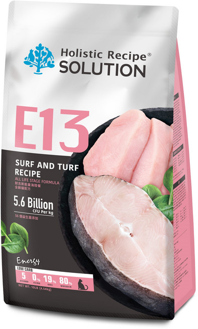耐吉斯 E13 能量海陸餐-全齡貓 無穀全齡貓糧, 4.5kg, 1個, 混合口味