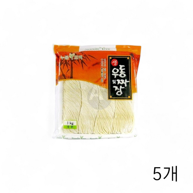 누들트리 생우동및짜장 1Kg X 5개 중화생면 중국집, 1박스