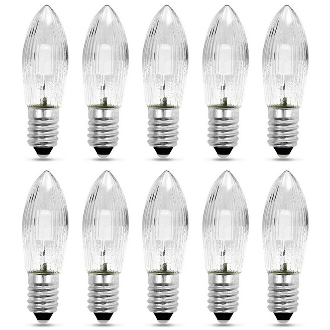 촛불 전구 캔들 필라멘트 E10 LED 빛 유리 테이퍼 양초 교체 조명 아치 욕실 주방 홈 램프 장식, [04] 10PCS-warm white, 1개, 발광 색상: 2. 10PCS-warm white