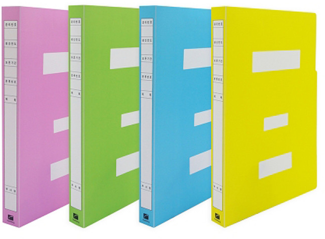 희망 대용량 PP 정부화일 HC437 A4 파일 사무 책철, 연두