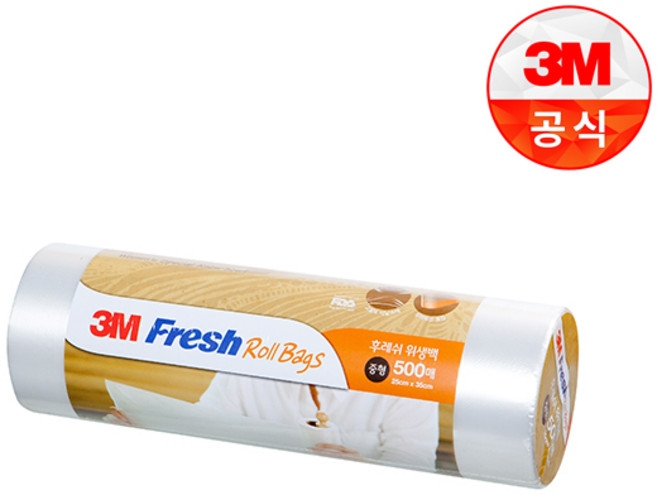 쓰리엠 후레쉬 롤백, 중(M), 500개입, 1개