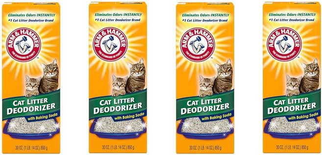 베이킹 소다가 포함된 암 앤 해머 멀티 고양이 쓰레기 탈취제 (3팩), Fresh, 120 Ounce (Pack of 1)