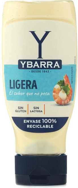 스페인 이바라 Ybarra Mayonesa 라이트 마요네즈 소스, 6개, 400ml