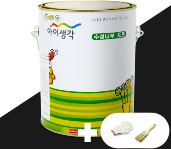 [N사 최다판매] 북유럽스타일 벽지페인트 삼화 아이생각 수성내부프로 4L, 코코넛브라운, 1개