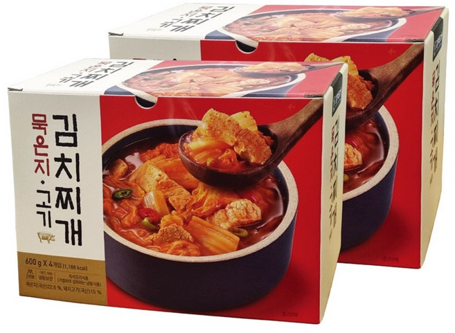 [코스트코] 왕애밥상 묵은지고기김치찌개(600g x 4ea) x 2 set 671257, 2세트, 600g