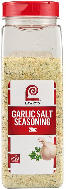 Lawry's 파슬리가 들어간 굵은 갈릭 소금 793.8g 28온스 쇠고기 가금류 볶음 파스타용 마늘 파슬리 시즈닝 828.8ml 용기 1개 265749, 마늘 소금