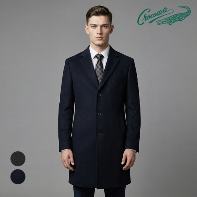 크로커다일 캐시미어 혼방 체스터 코트 CDAA5CT4123