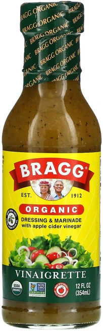 Bragg Organic Dressing & Marinade with Apple Cider Vinegar Vinaigrette 12 fl oz (354 ml), 354g, 1개 - 쿠팡