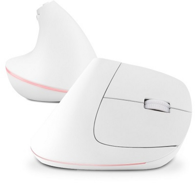 한성컴퓨터 VM100 V2 OfficeMaster 무선 버티컬마우스 (블랙), 화이트