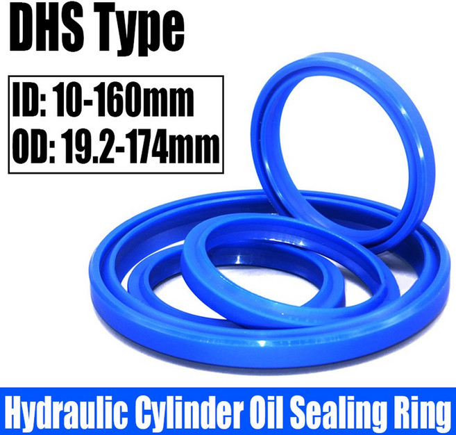 가스켓 19 유형 DHS 오일 OD 160mm 실린더 더스트 10 폴리우레탄 ID 174mm 샤프트 씰링 2PCS 유압, 140x153x7I9.5 1pcs, 1개