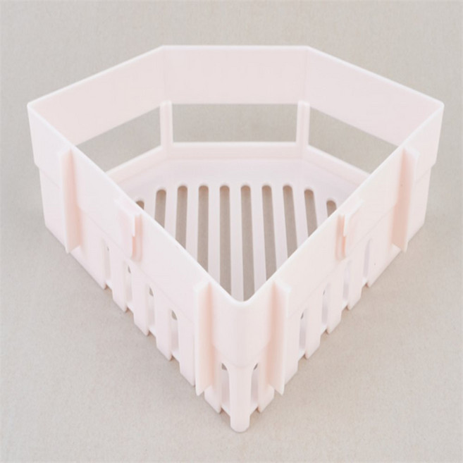 히히힛 부착식 모서리 선반 무타공벽선반, 화이트