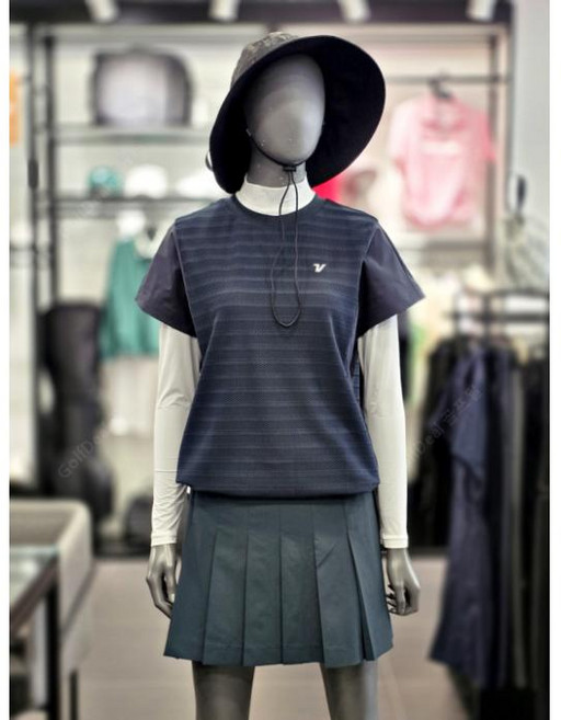 볼빅 LAB 여성 드롭숄더 조직 티셔츠 VLTSQ453_TE