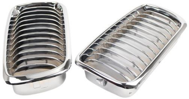 2x 전면 후드 신장 그릴 자동차 부품 차량 조립 커버 51138125812 BMW E38 1999-2001 740i